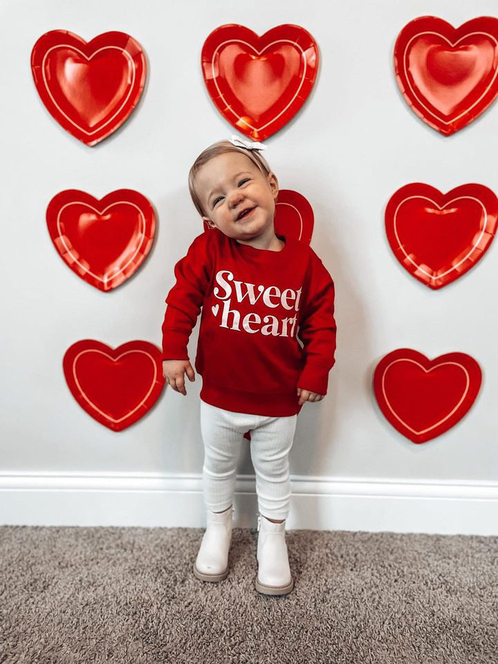 Sweet heart Sweatshirt - Red