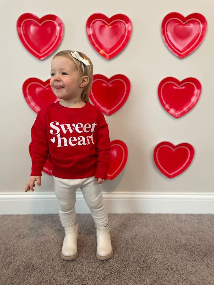 Sweet heart Sweatshirt - Red