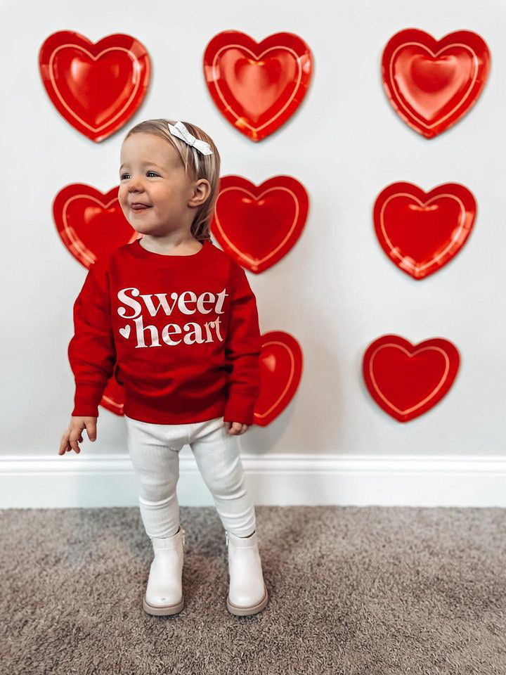 Sweet heart Sweatshirt - Red