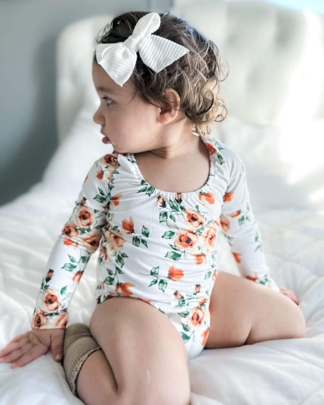 Lila - Floral Long Sleeve Leotard