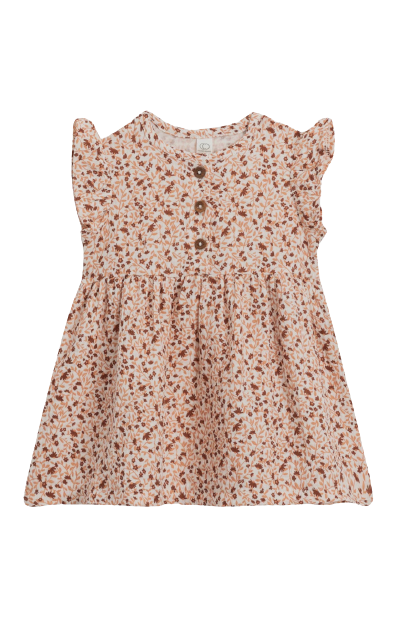 Amelia - Ruffle Short Sleeve Dress - Floral