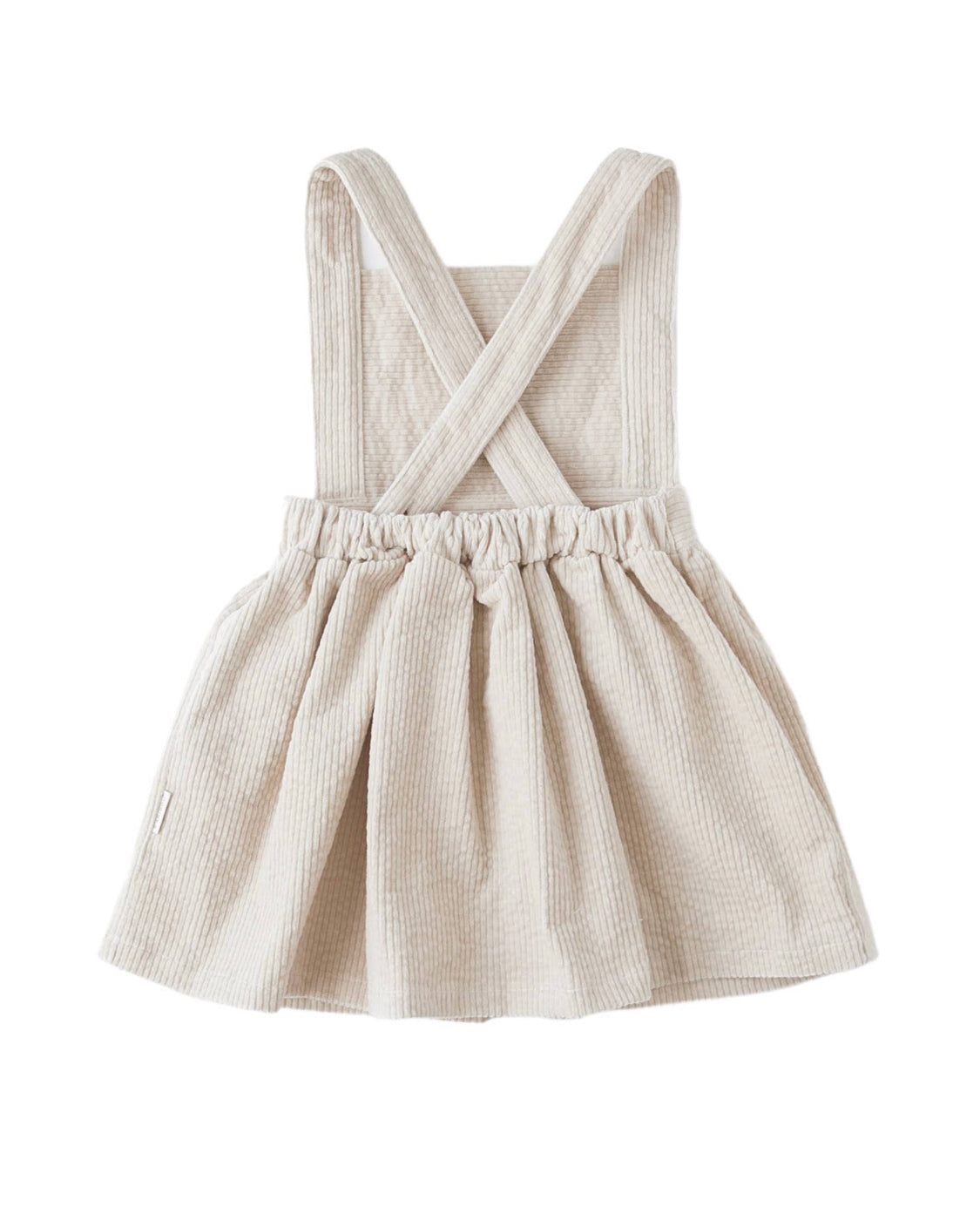 Hazel Pinafore Dress - Eggshell