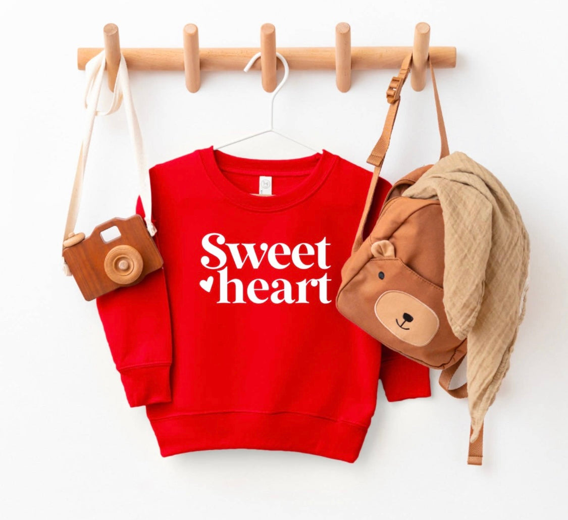 Sweet heart Sweatshirt - Red